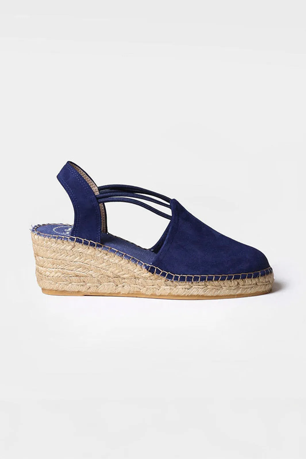 Toni Pons Tremp Espadrille Wedge Sandal Navy Suede