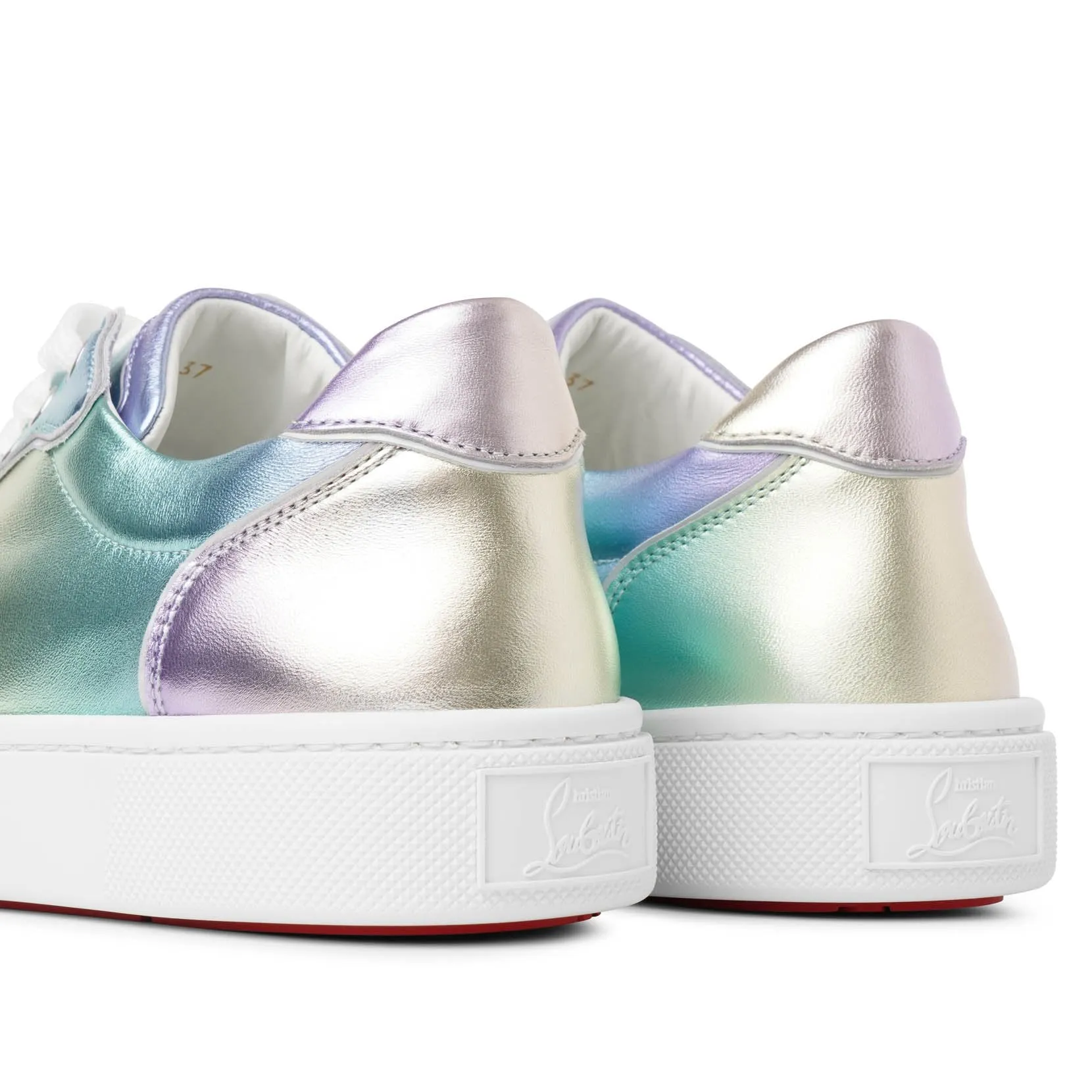 Vieririssima metallic leather sneakers