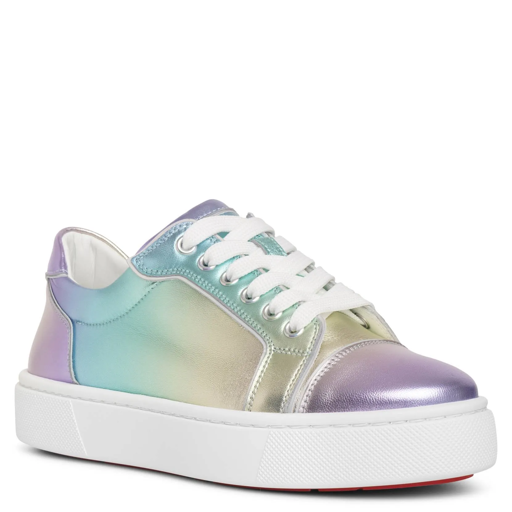Vieririssima metallic leather sneakers