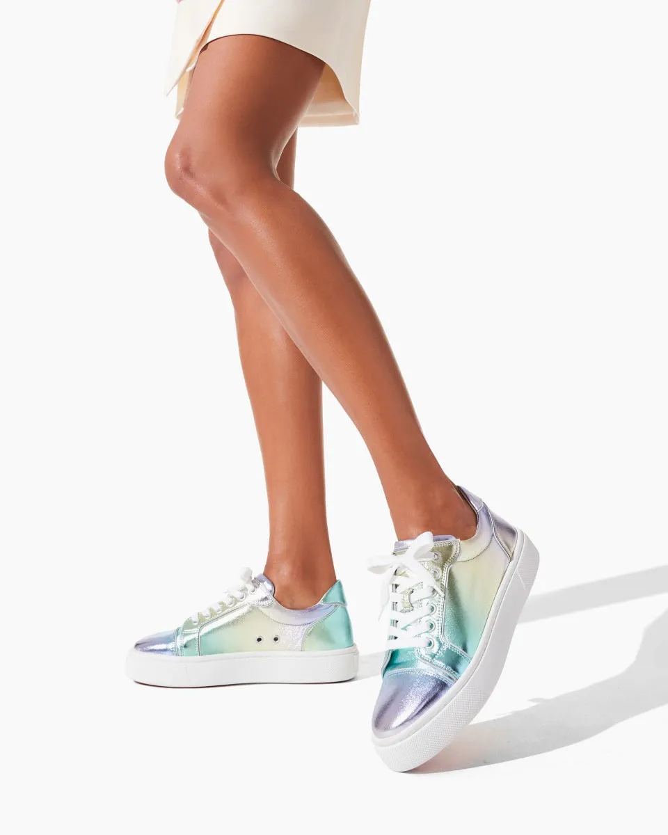 Vieririssima metallic leather sneakers