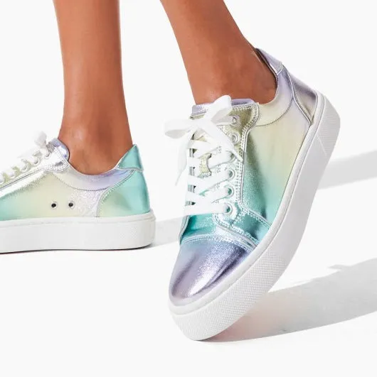 Vieririssima metallic leather sneakers