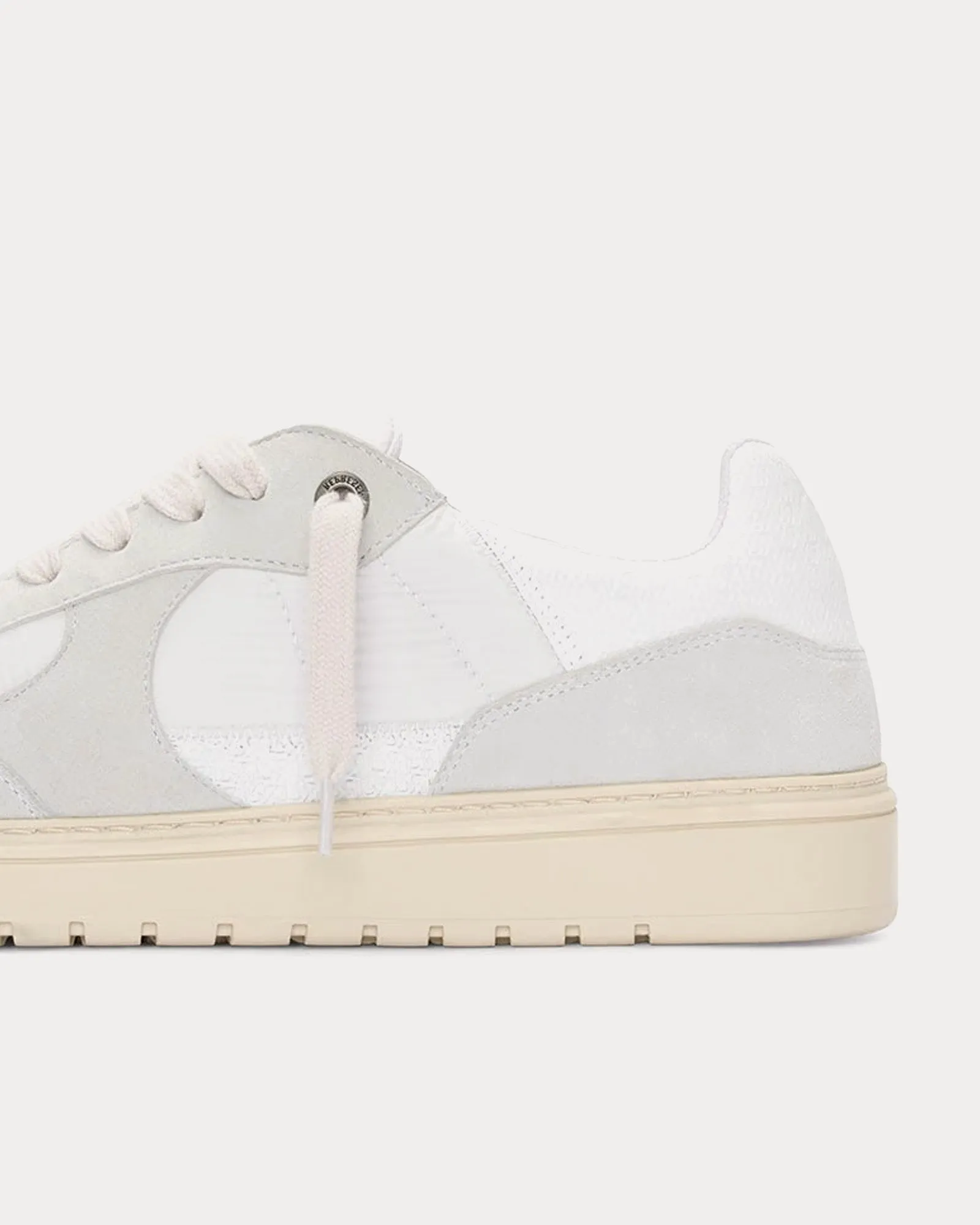 Virtus Leather & Nylon Vintage White Low Top Sneakers
