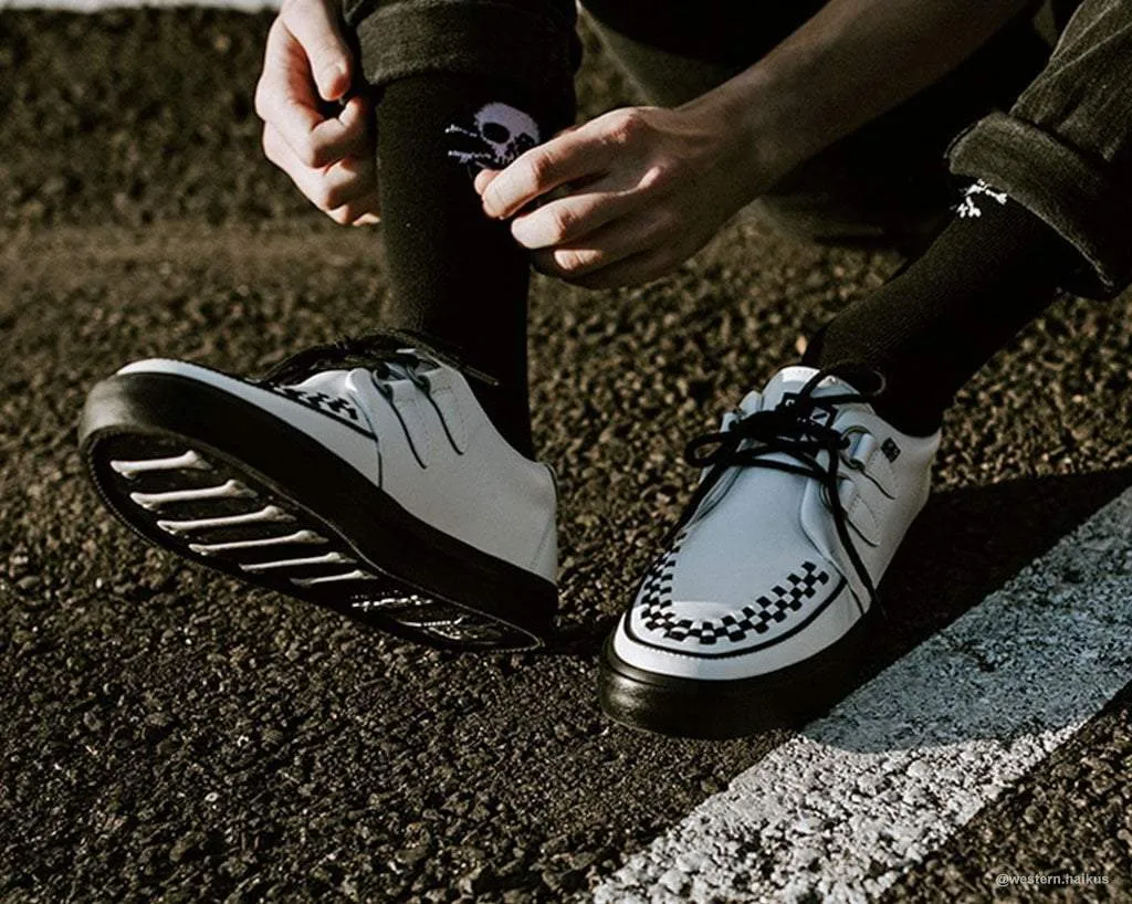 White Leather D-Ring VLK Sneaker