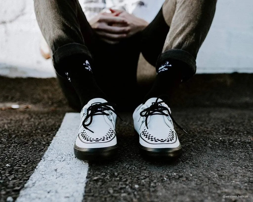 White Leather D-Ring VLK Sneaker