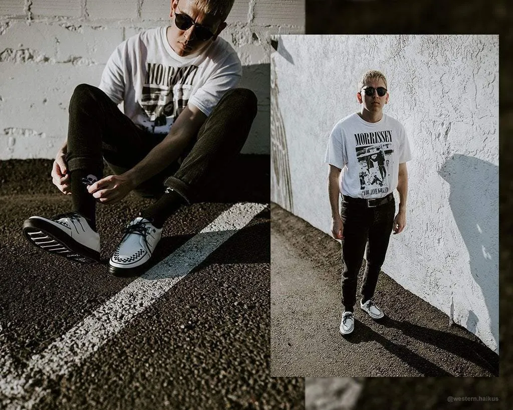White Leather D-Ring VLK Sneaker